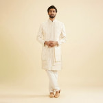 Enchanting Cream Sherwani Set